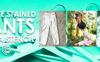UPDATE STAINED PANTS WITH A STENCIL
