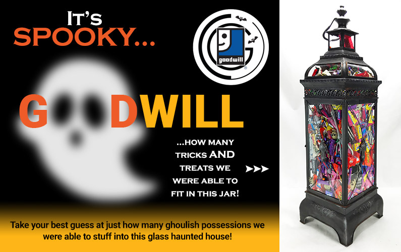 goodwill halloween contest info guess how many pieces of candy are in the jar
