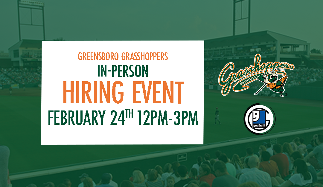 Greensboro Grasshoppers In-Person Hiring Event