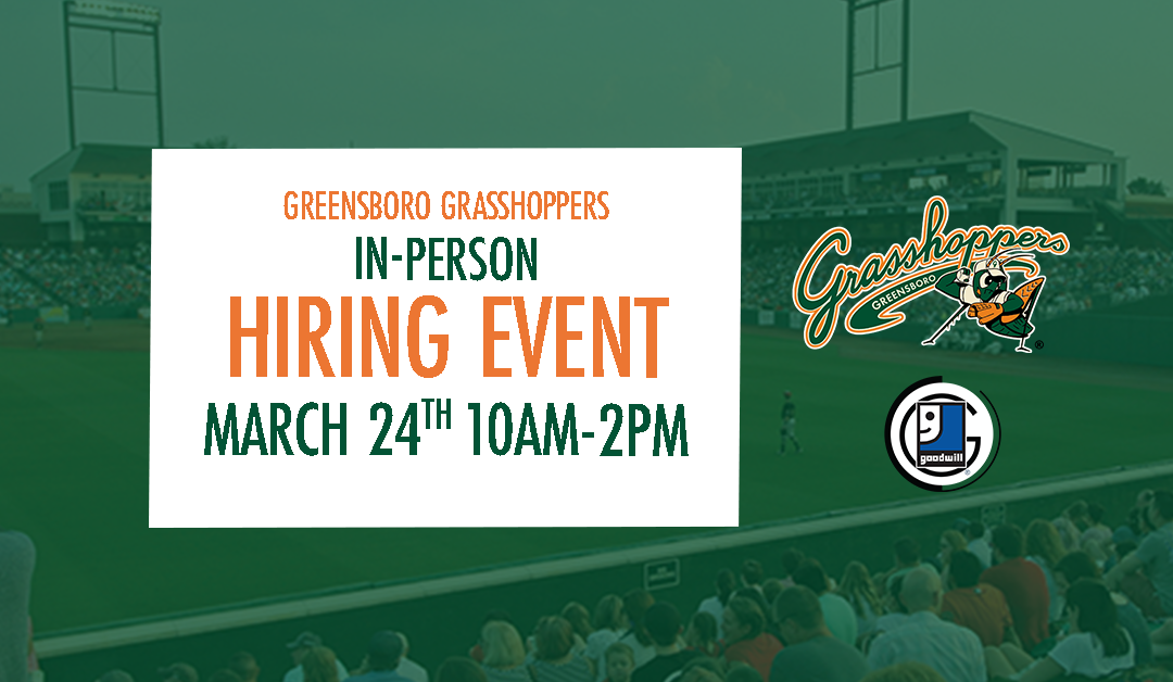 Greensboro Grasshoppers In-Person Hiring Event