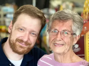 MyStore Jean Dishner with Burlington employee Matthew