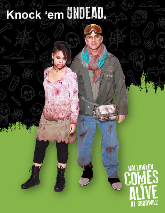 Zombie look book page