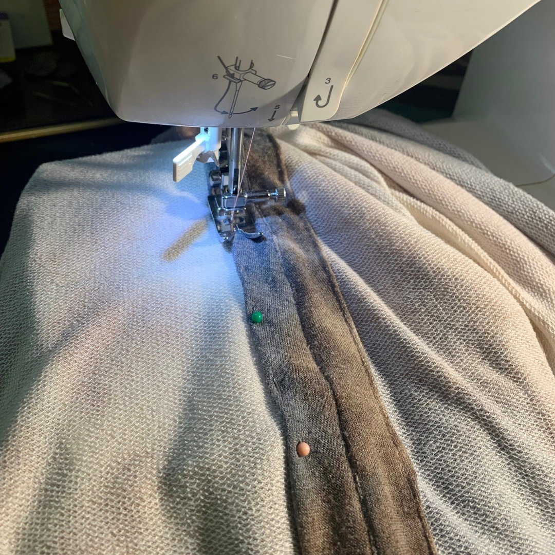 stitched up diy tie dye dress 