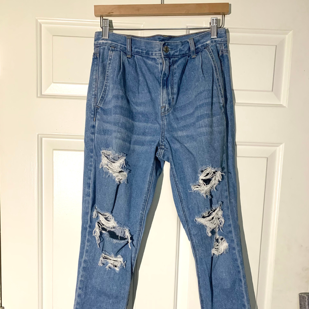stitched up jeans black and blue (1)