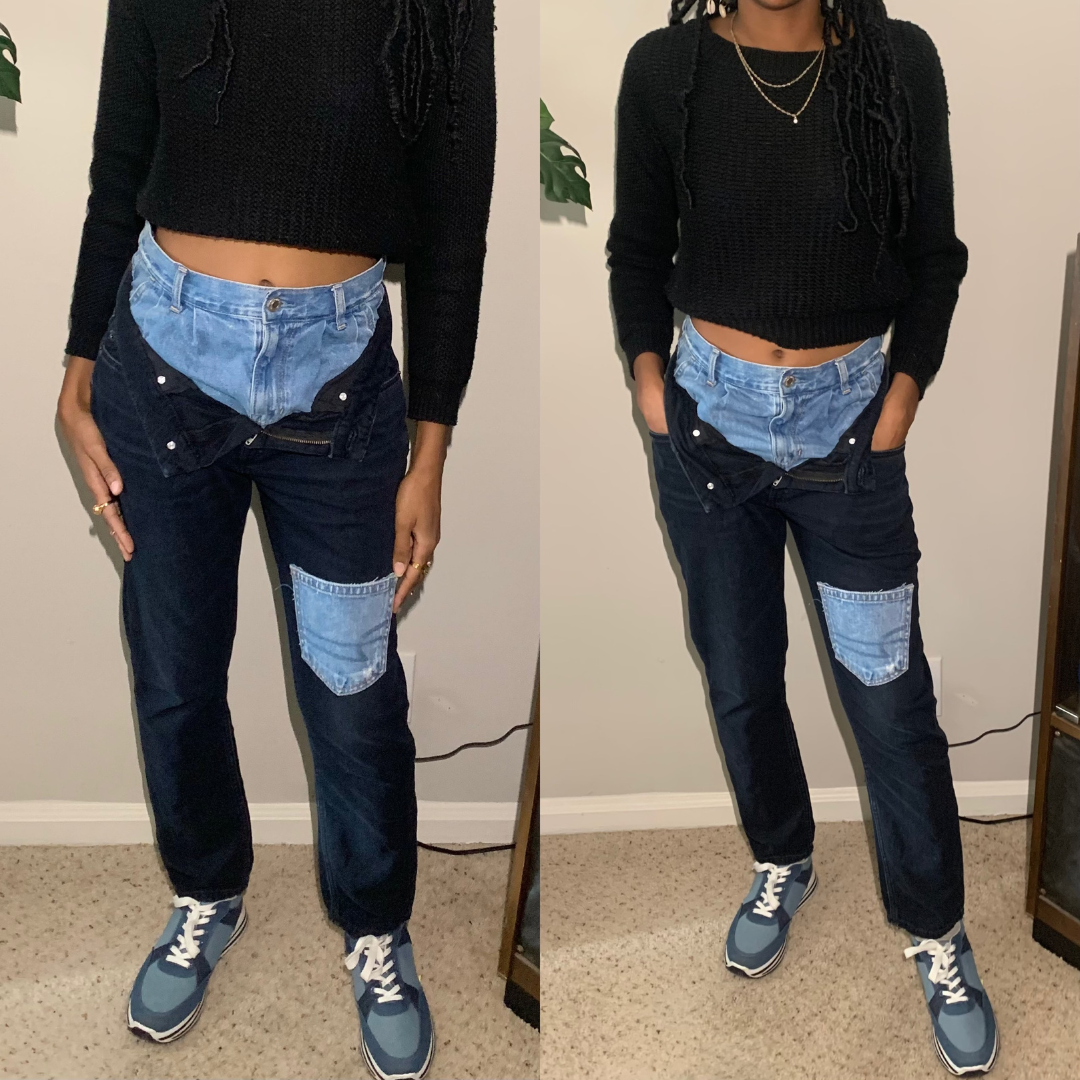 stitched up jeans black and blue (5)