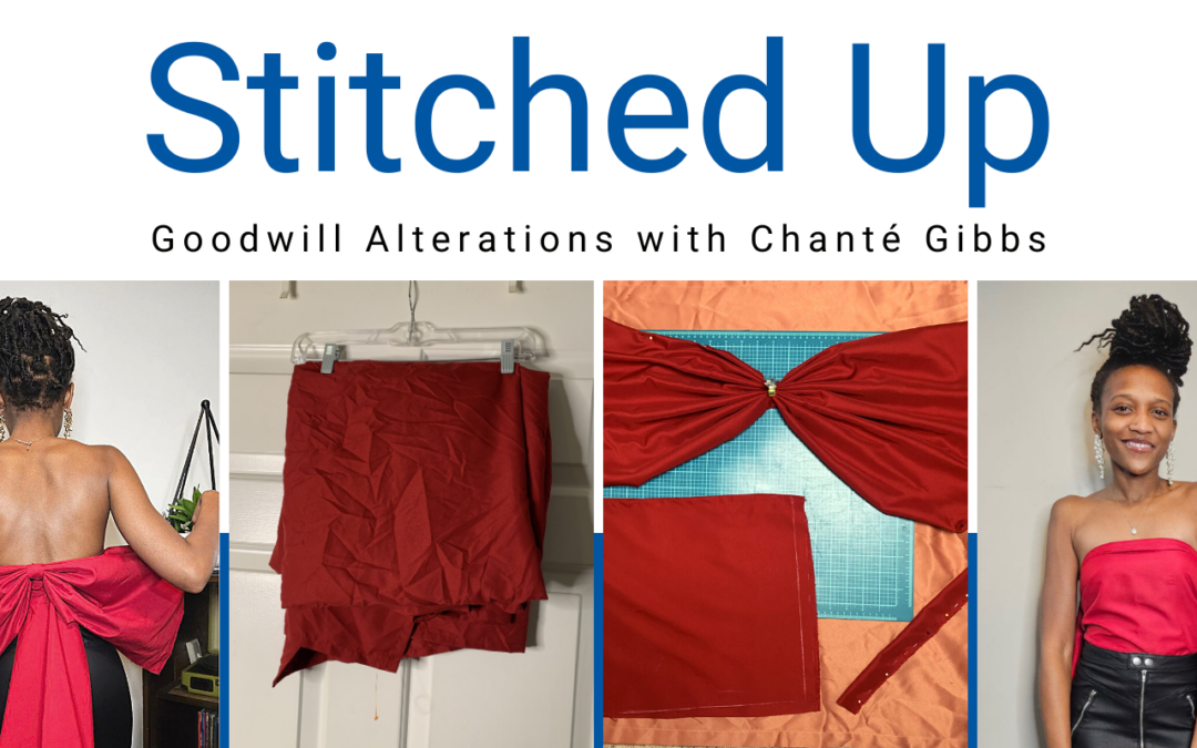 Stitched Up Feb 2024 DIY Draped Bow Crop Top