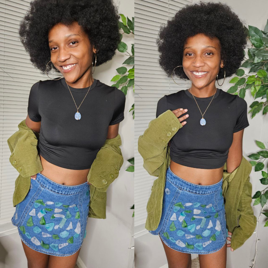 tumbled glass stitched up skirt (4)