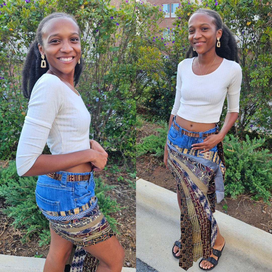 stitched up diy tie skirt (5)