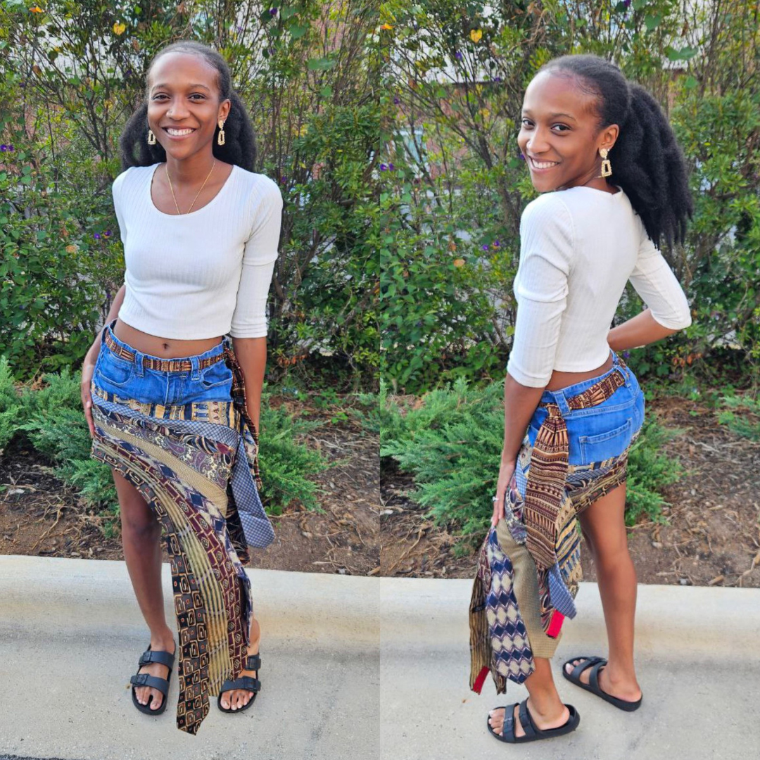 stitched up diy tie skirt (6)