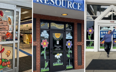 Fall in Love with Thrifting with Morgan’s Window Painting