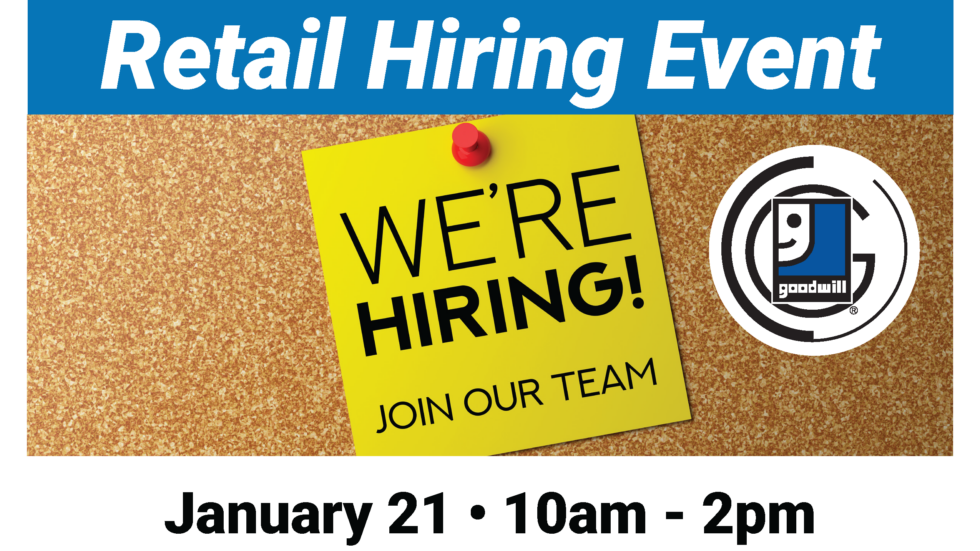 Retail Hiring Event Triad Goodwill