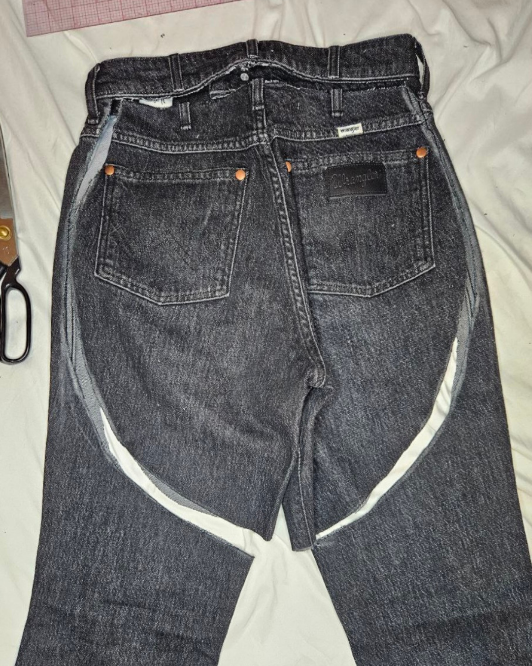 diy denim chaps