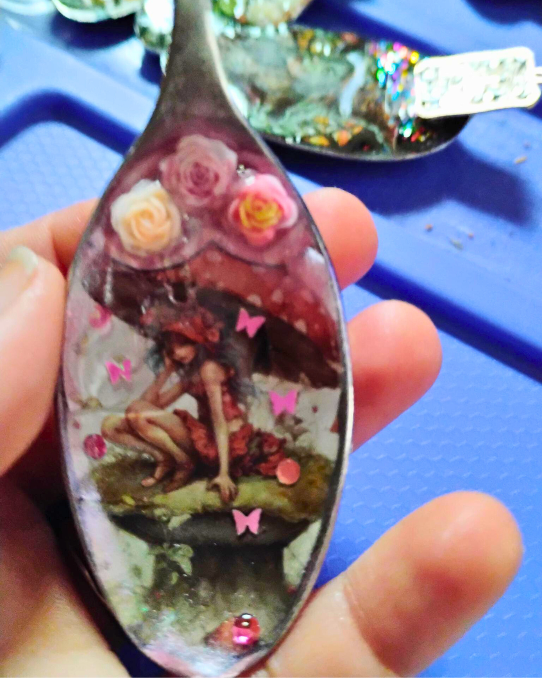 thrifted spoons and uv resin (3)