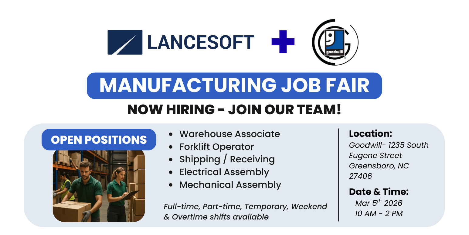 Lancesoft 5th March Warehouse Job Fair